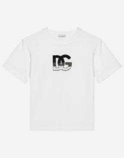 Jersey T-shirt with DG logo patch