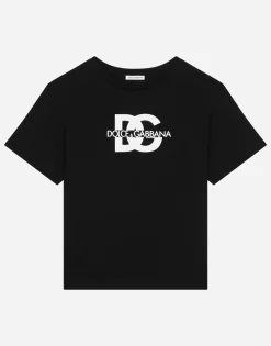 Jersey T-shirt with DG logo print