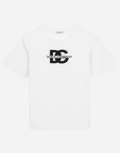 Jersey T-shirt with DG logo print