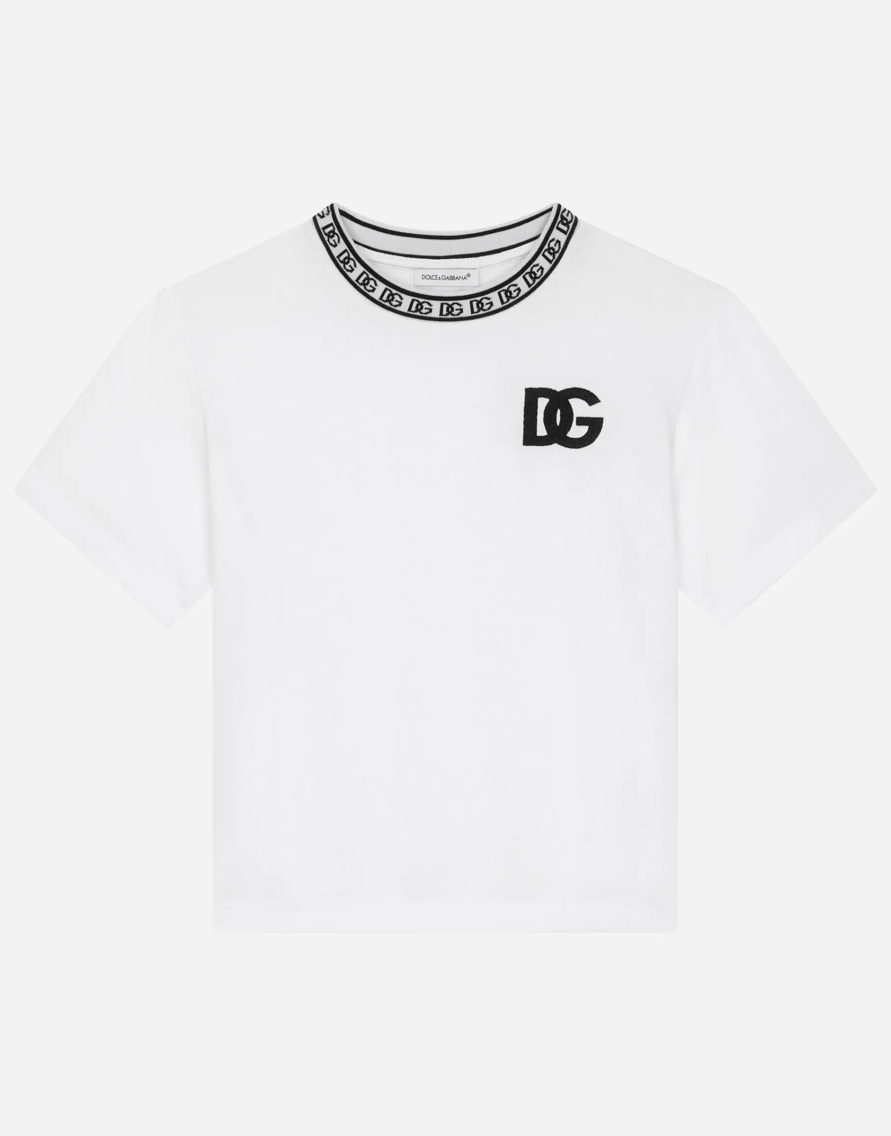 Jersey T-shirt with DG logo embroidery
