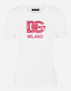 Jersey T-shirt with DG logo patch