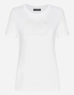 Jersey T-shirt with DG logo patch