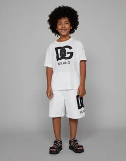 Jersey T-shirt with DG logo print