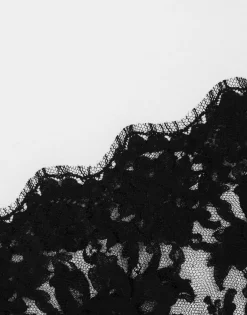 Jersey T-shirt with DG logo and lace details