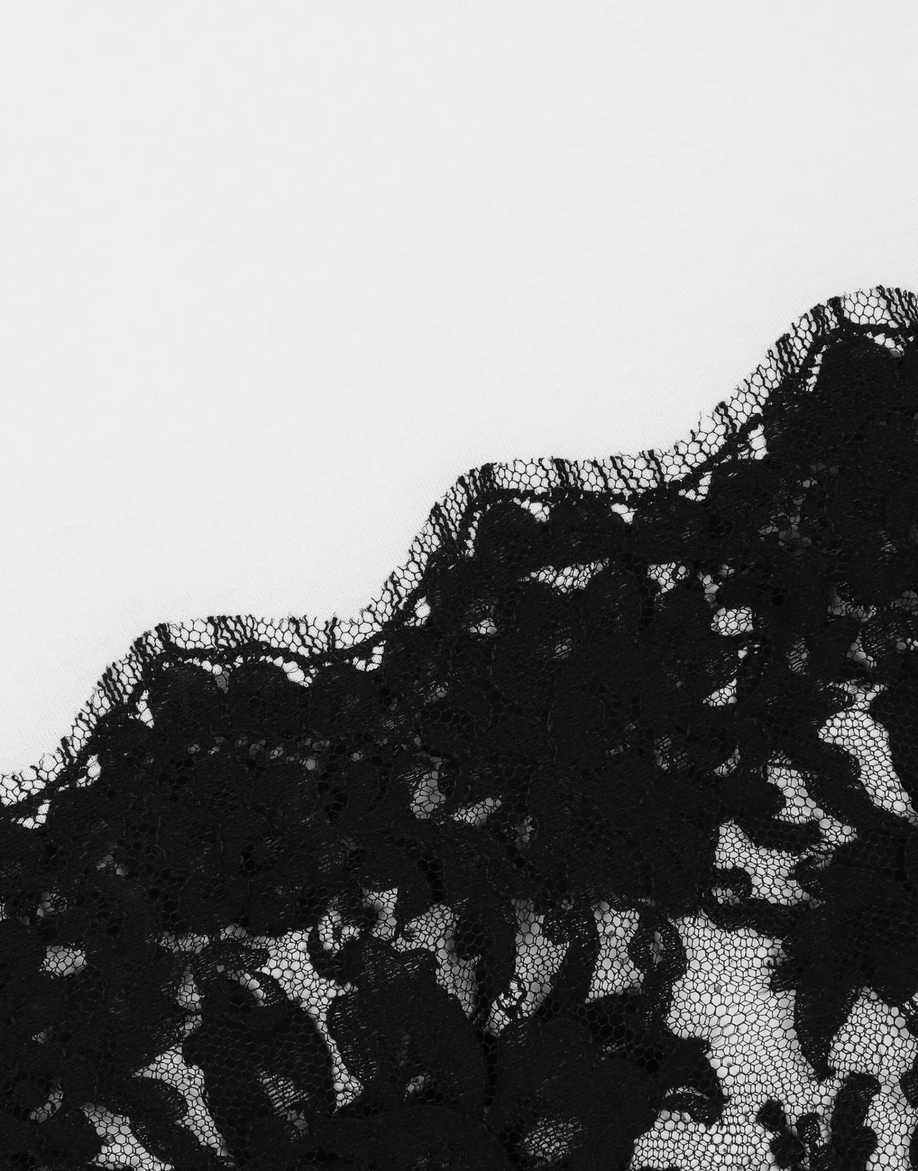 Jersey T-shirt with DG logo and lace details