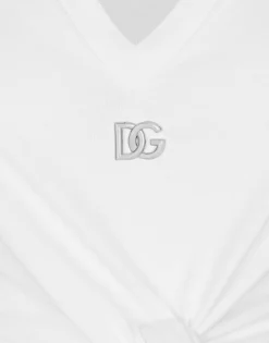 Jersey T-shirt with DG logo and knot detail