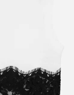 Jersey T-shirt with DG logo and lace details