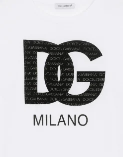 Jersey T-shirt with DG logo print