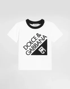 Jersey T-shirt with Dolce&Gabbana logo