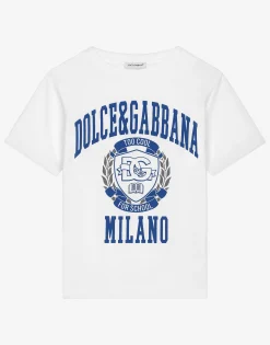 Jersey T-shirt with Dolce&Gabbana logo