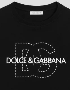 Jersey T-shirt with Dolce&Gabbana logo