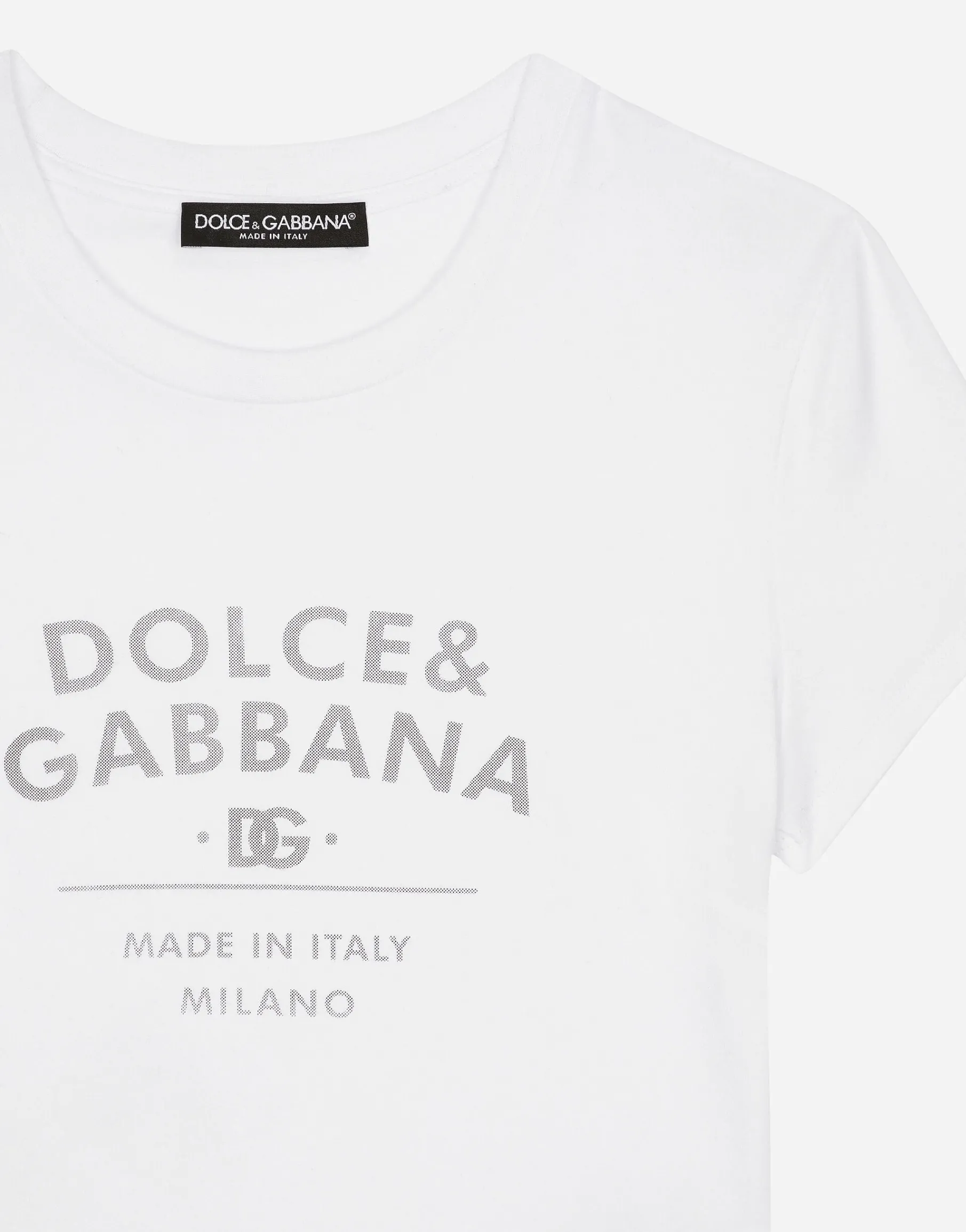 Jersey T-shirt with Dolce&Gabbana lettering