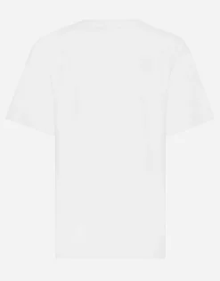 Jersey T-shirt with Dolce&Gabbana logo embroidery and lettering