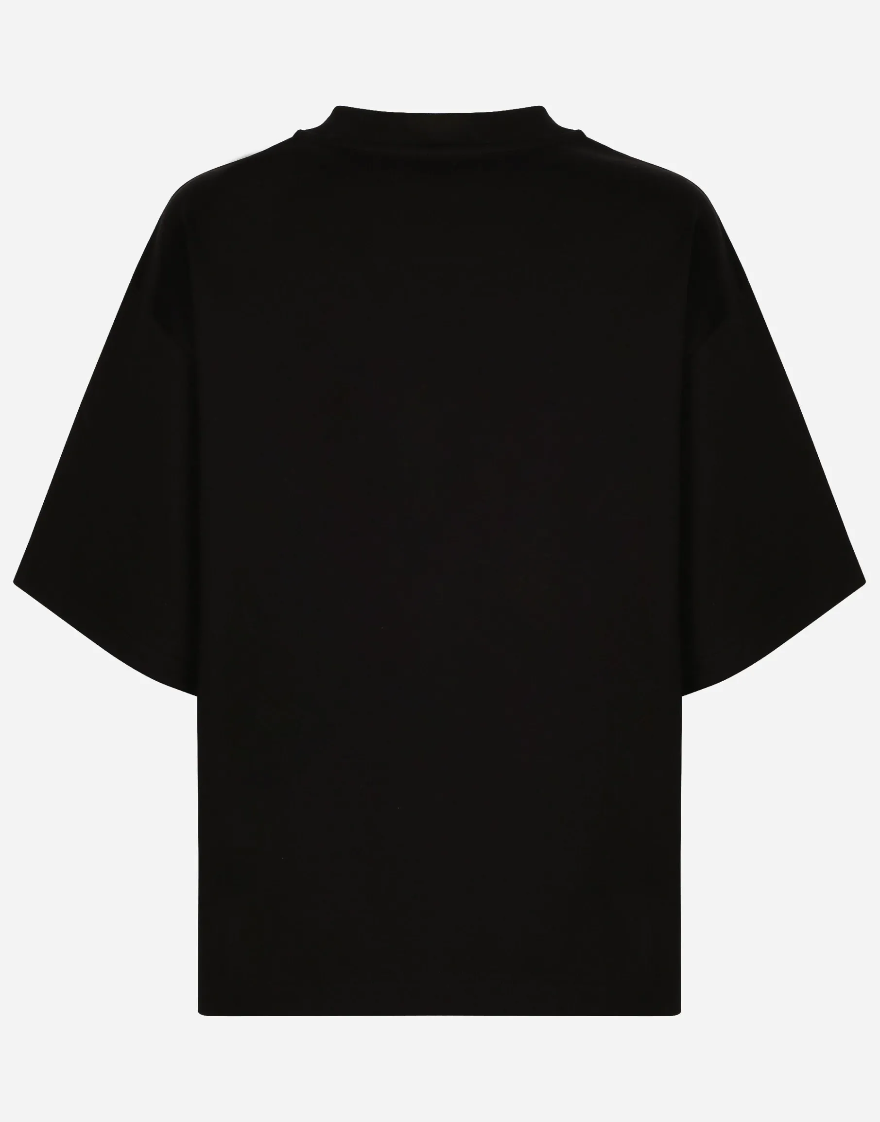 Jersey T-shirt with flocked logo print