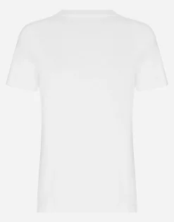 Jersey T-shirt with flocked Dolce&Gabbana detail