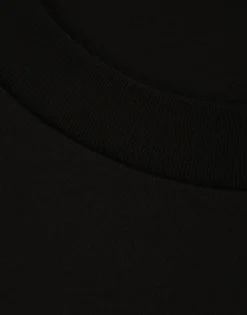 Jersey T-shirt with flocked logo print