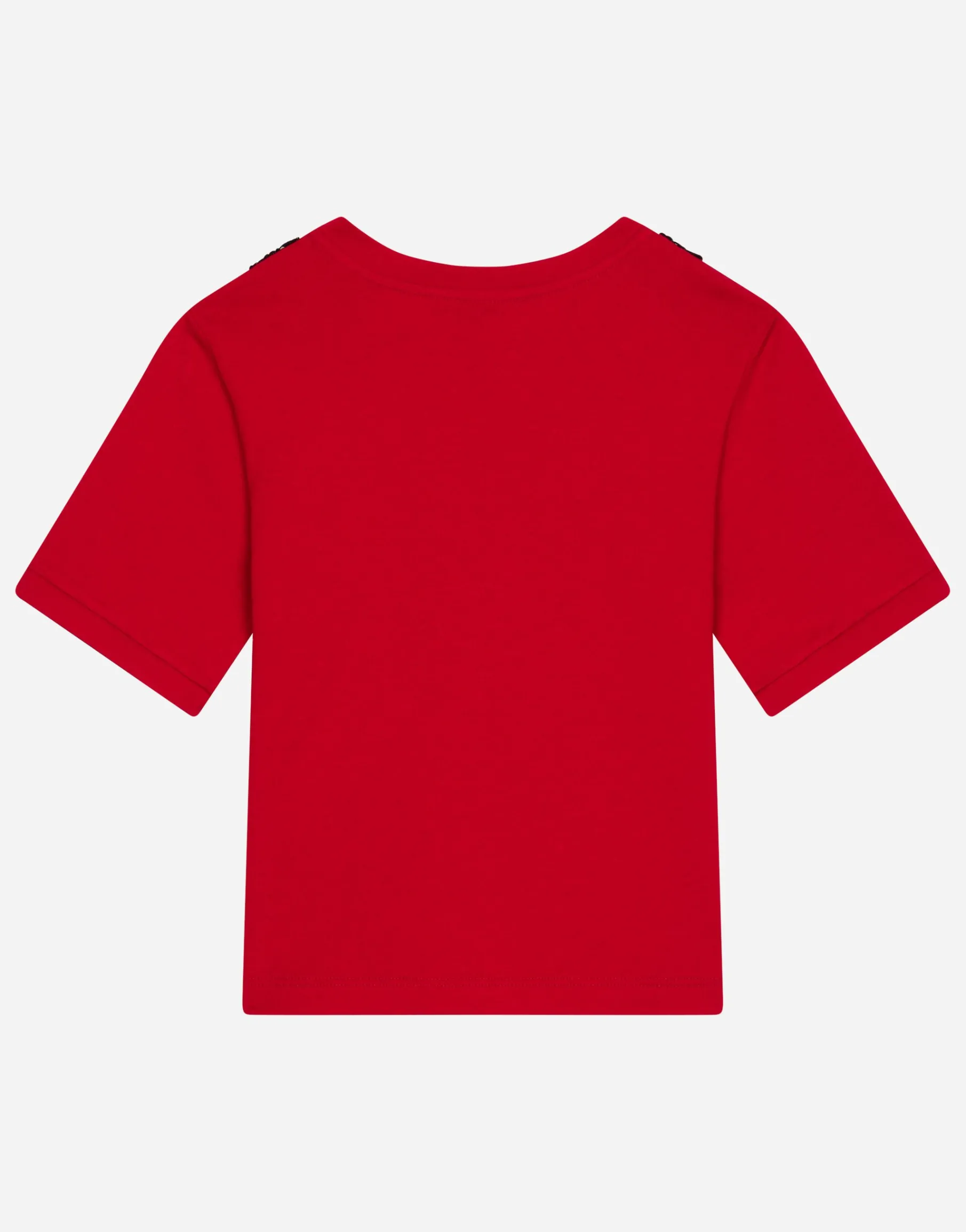 Jersey T-shirt with lace insert