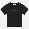 Jersey t-shirt with logo embroidery