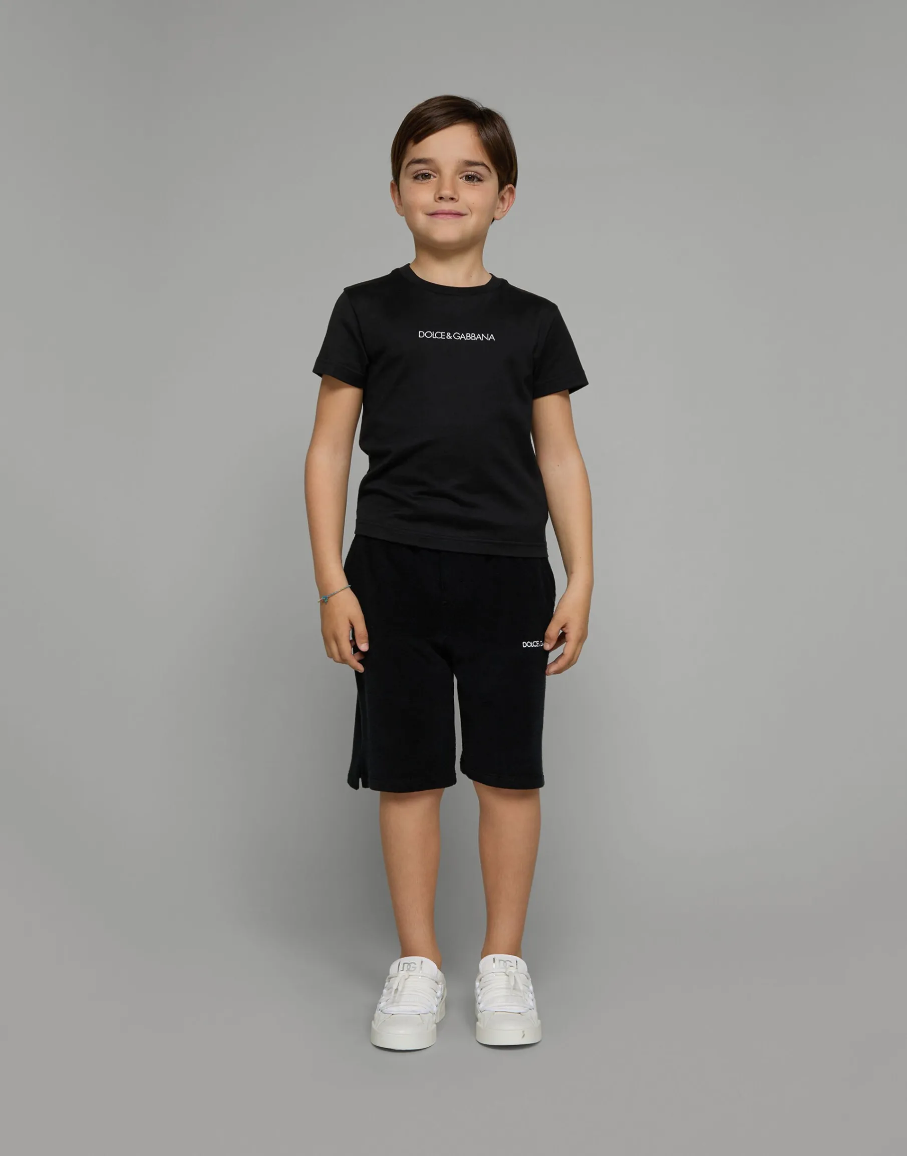 Jersey t-shirt with logo embroidery
