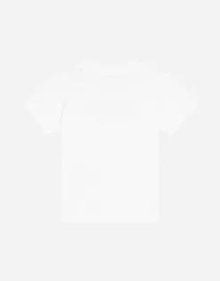 Jersey t-shirt with logo embroidery