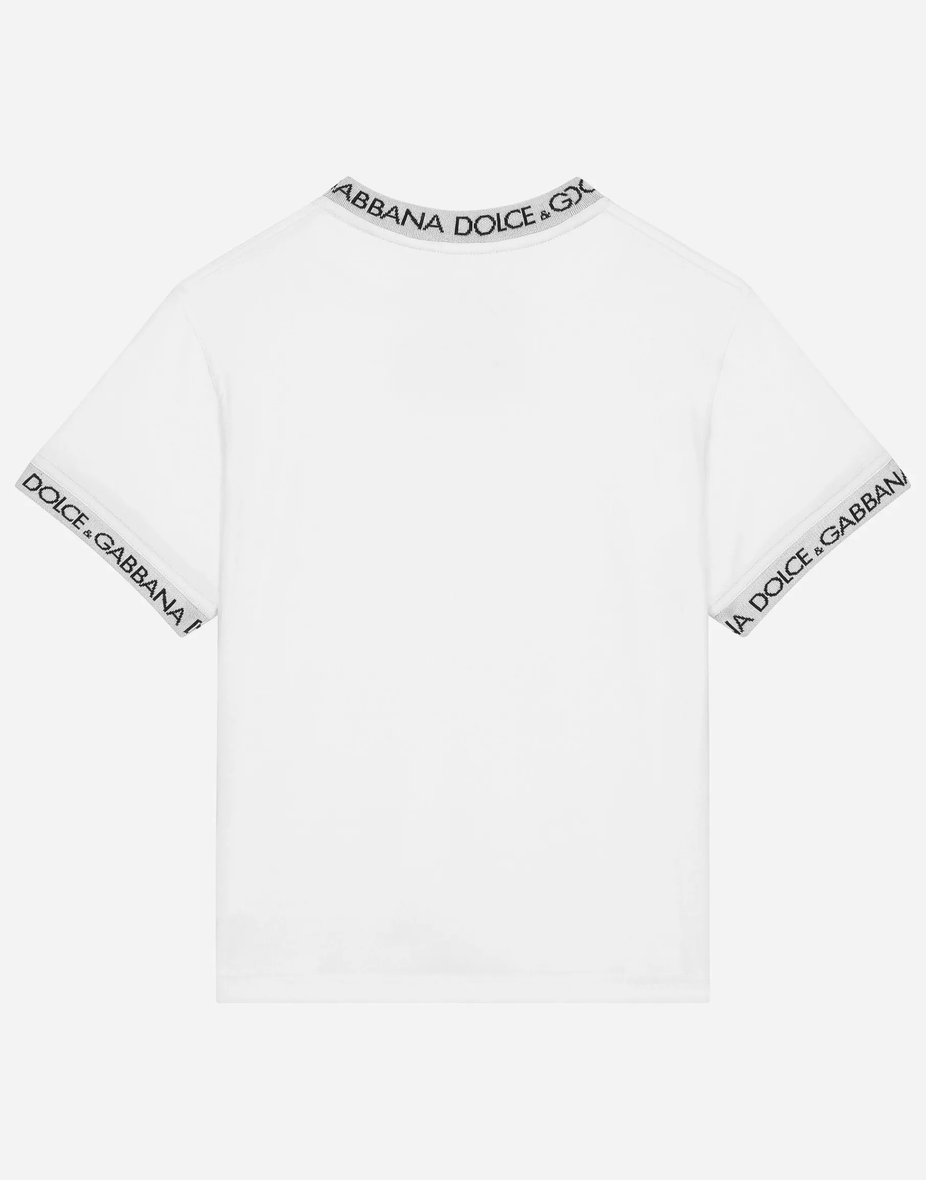 Jersey T-shirt with logo label