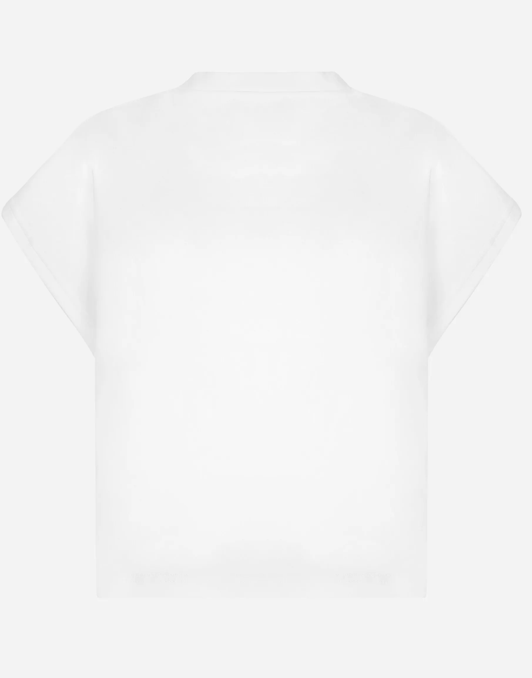 Jersey T-shirt with logo on neck