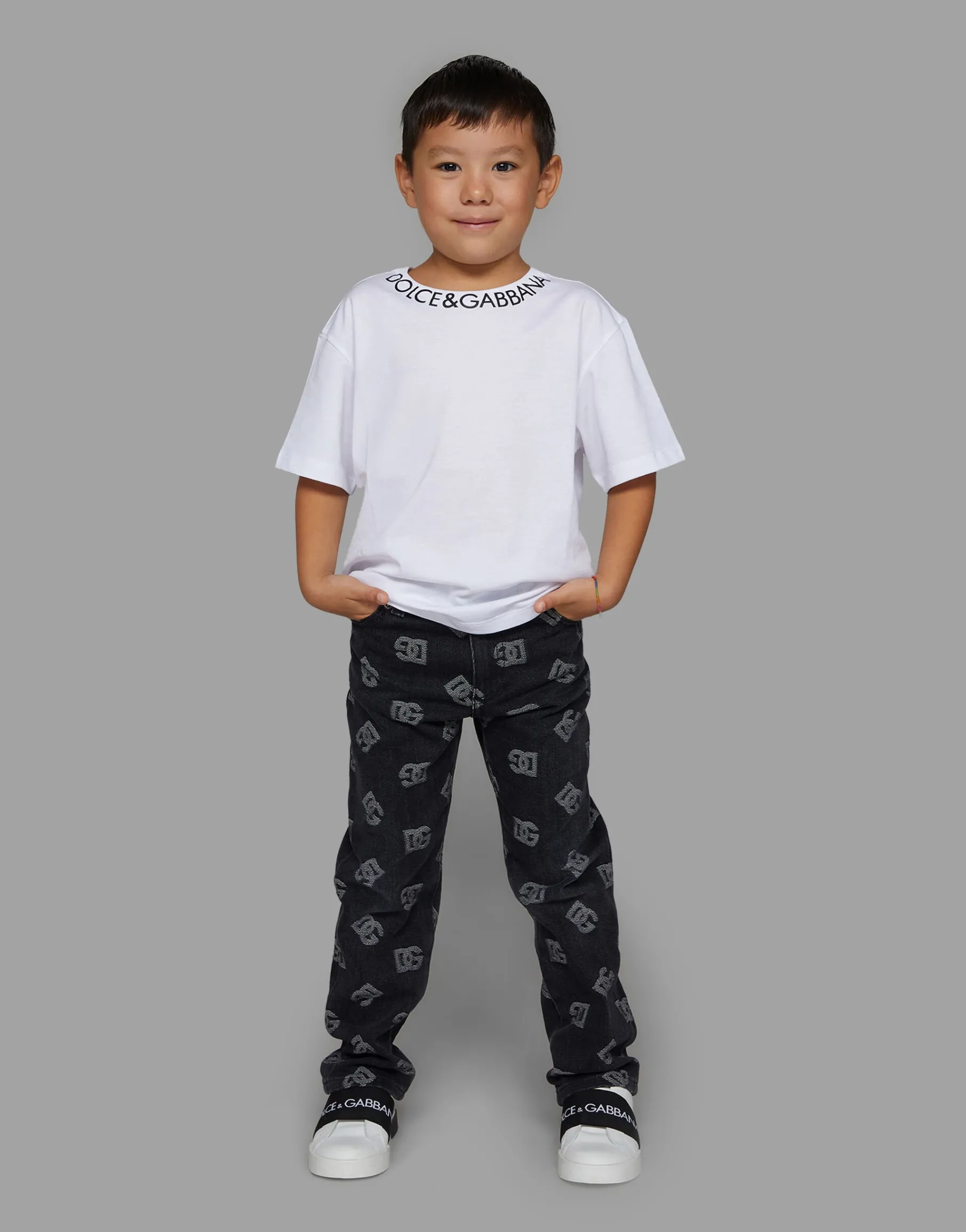 Jersey T-shirt with logo print