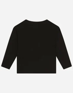 Jersey T-shirt with logo print