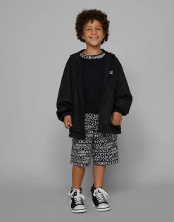 Jersey T-shirt with logo print
