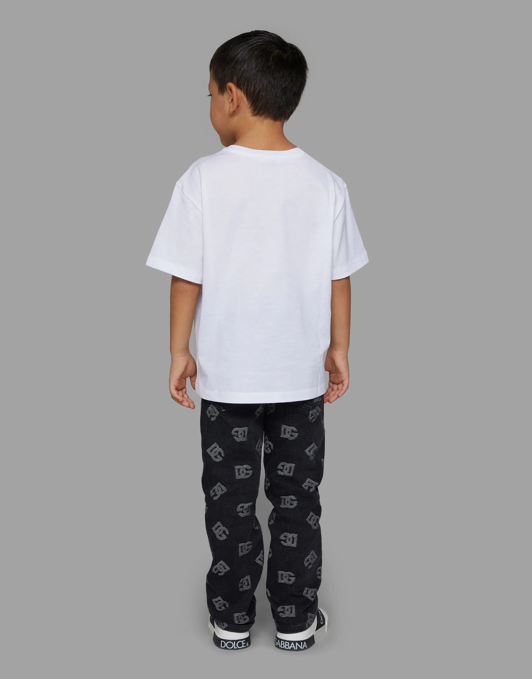 Jersey T-shirt with logo print