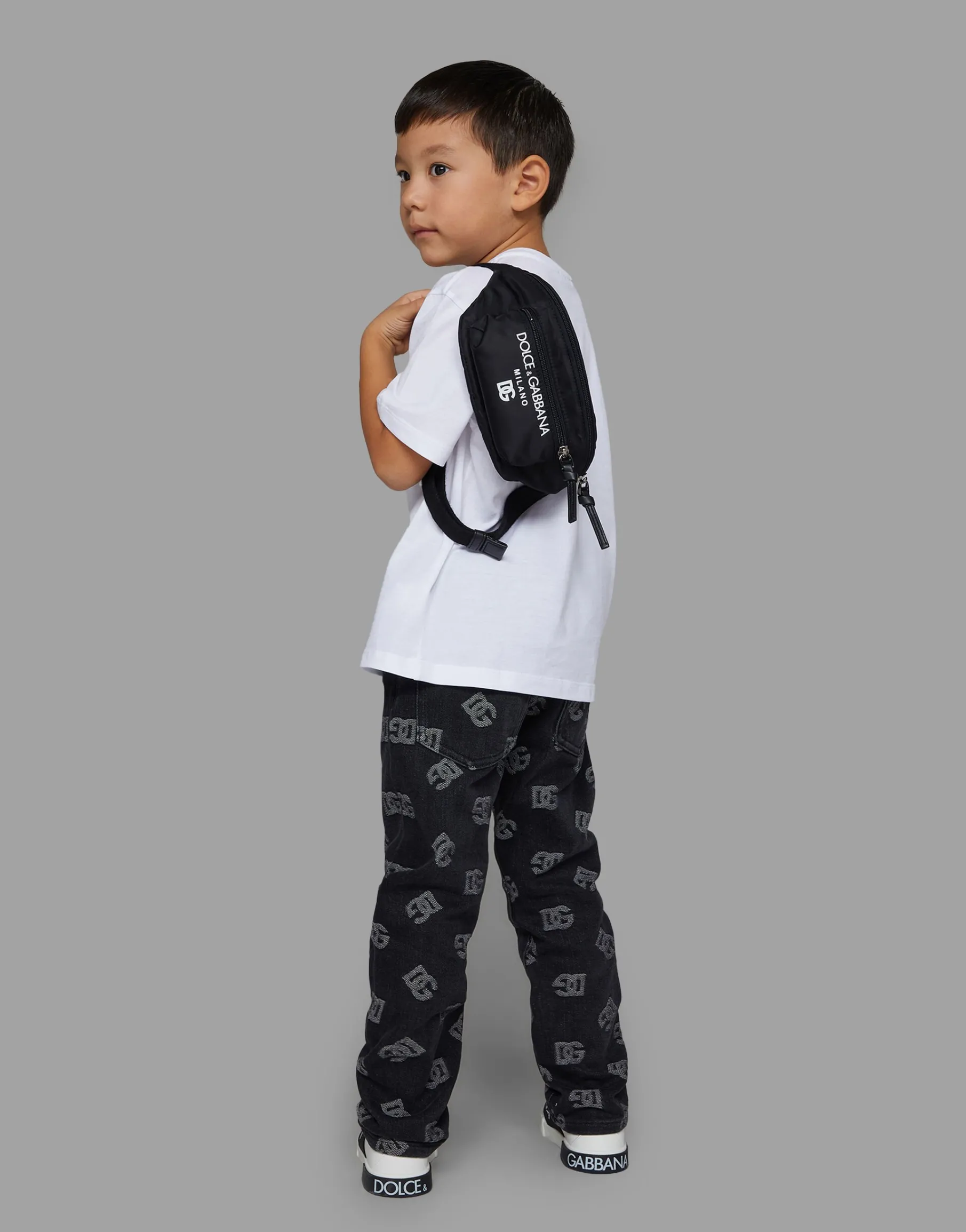 Jersey T-shirt with logo print