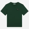 Jersey T-shirt with logo tag