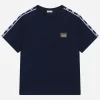 Jersey T-shirt with logo tag