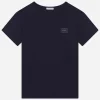 Jersey T-shirt with logo tag