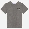 Jersey T-shirt with logo tag