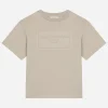Jersey T-shirt with logo tag