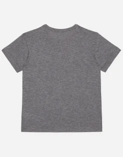 Jersey t-shirt with logo tag