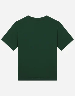 Jersey T-shirt with logo tag
