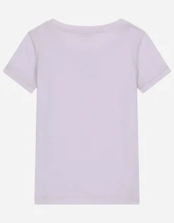 Jersey T-shirt with logo tag