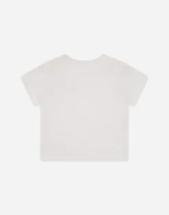 Jersey t-shirt with logo tag