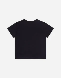 Jersey t-shirt with logo tag