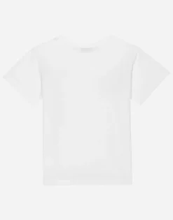 Jersey T-shirt with logo tag