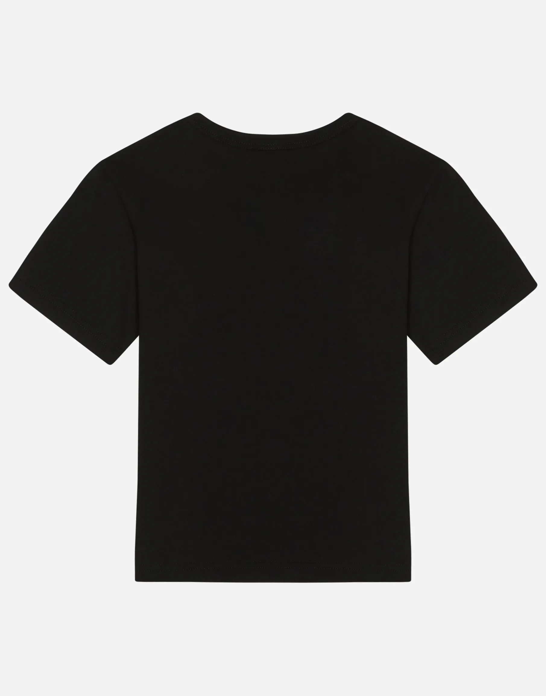Jersey T-shirt with logo tag