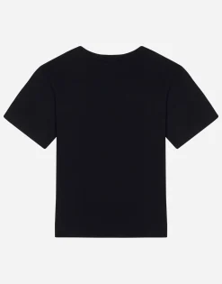 Jersey T-shirt with logo tag