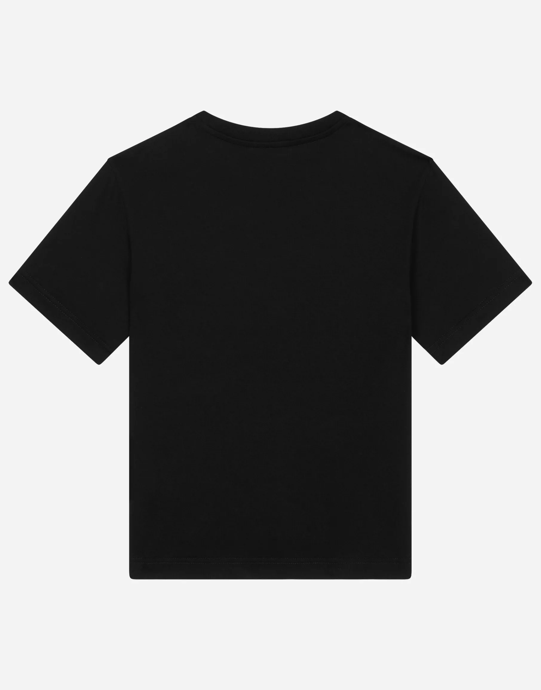 Jersey T-shirt with logo tag