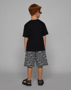 Jersey T-shirt with logo tag
