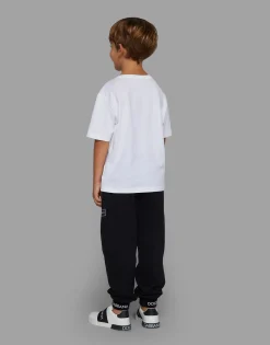 Jersey T-shirt with logo tag