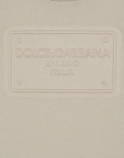 Jersey T-shirt with logo tag