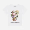 Jersey T-shirt with mixed floral print