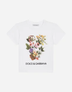 Jersey T-shirt with mixed floral print